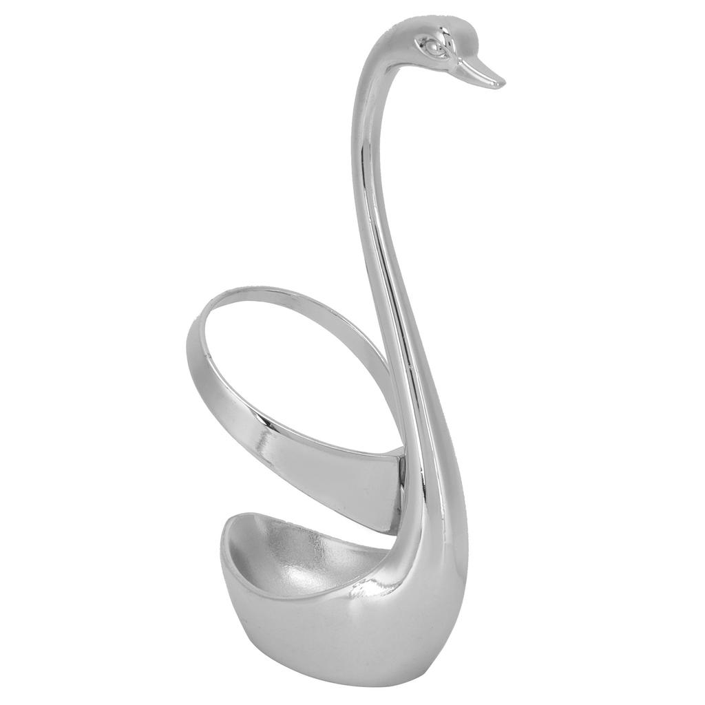 Tableware Holder Innovative Swan Shaped Cutlery Fork Spoon Storage Rack Organizer Silver