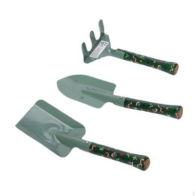 3 Pcs Mini Gardening Tool Set, Hand Tools, Transplanting Accessories with Shovels And Rake