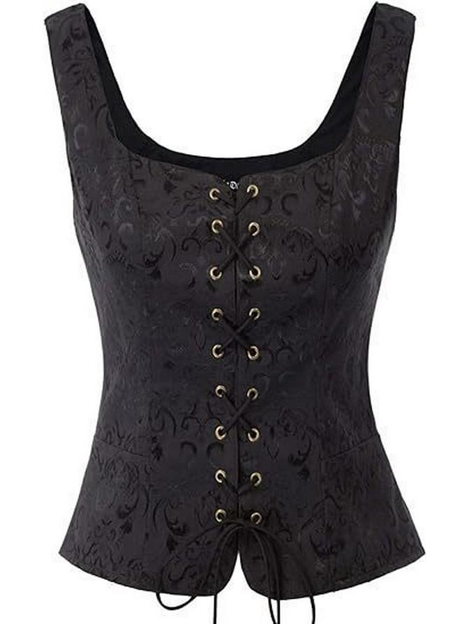Women's Renaissance Pirate Vest Corset Costume