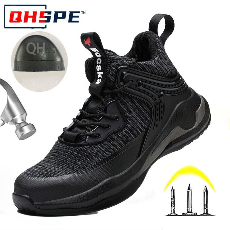 

Men s Safety Shoes Soled Work Shoes Man Lightweight Waterproof Steel Toe Sneakers with Protection Anti Smashing Anti Stabbing 47