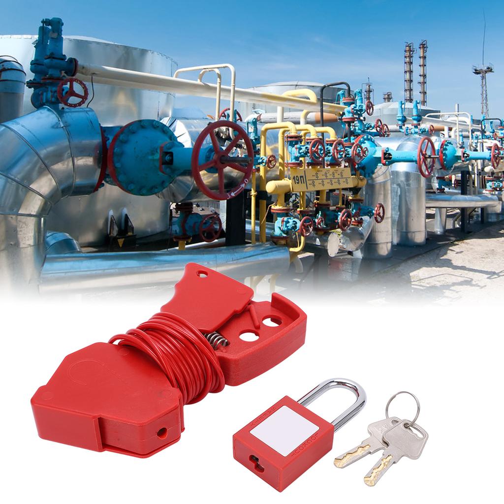 Verstellbares Kabelschloss 2,4 Meter Farbecht Robust Langlebig Edelstahl Korrosionsbeständig Sicherheitskabelschloss