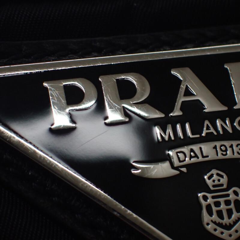 Prada 1BG436 Tote Bag Black Nylon Women