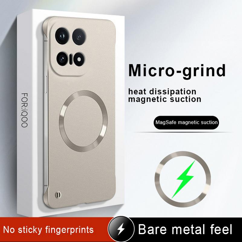 

Slim Bezels Magsafe Magnetic Phone Case for IQOO 15 13 vivo iqoo Z10 Turbo + iqoo Neo 10 Pro Camera Protect Cover vivo iQOO 15