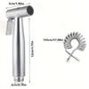 Premium-Stainless Steel Tool For Toilet Cleaning- High-Pressure Handheld Shower Kit Includes 4.8-Inch Hose And Wall Mount