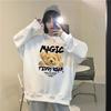 Spring and Autumn New Korean Version of the Bear Print Sweater Female Students Loose Internet Celebrity Lazy Jacket