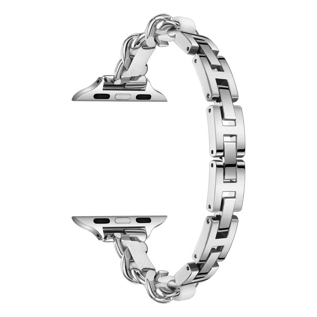 KALEBOL Single Row Beaded Strap for Apple Watch Series 11 10 42mm/9 8 7 41mm/SE3 SE2 SE 6 5 4 40mm/3 2 1 38mm Zinc Alloy Watchband