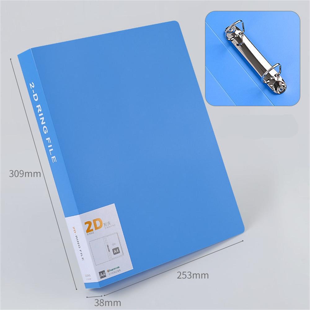 2/4 Hole A4 Binder Folder Pp Folder D-Type Clip Office Storage File Ring Waterproof Test Paper Data Storage Folder Office Supply