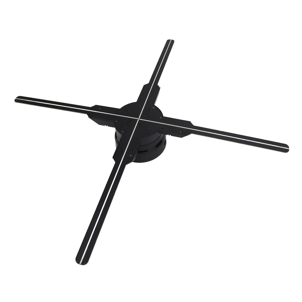 18.11 Inch 3D Hologram Fan 4 Blades 1600x510 High Resolution 510 Leds Wifi Connection Holographic Advertising Machine
