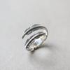 Artistic Korean Style 925 Sterling Silver Adjustable Vintage Ring for Women