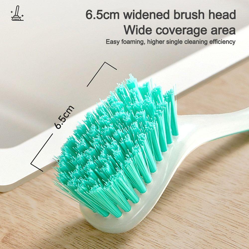 Suction Cup Dishwashing Brush Vertical Tool Brush Durable Sink Cleaning Scrub  Kitchen