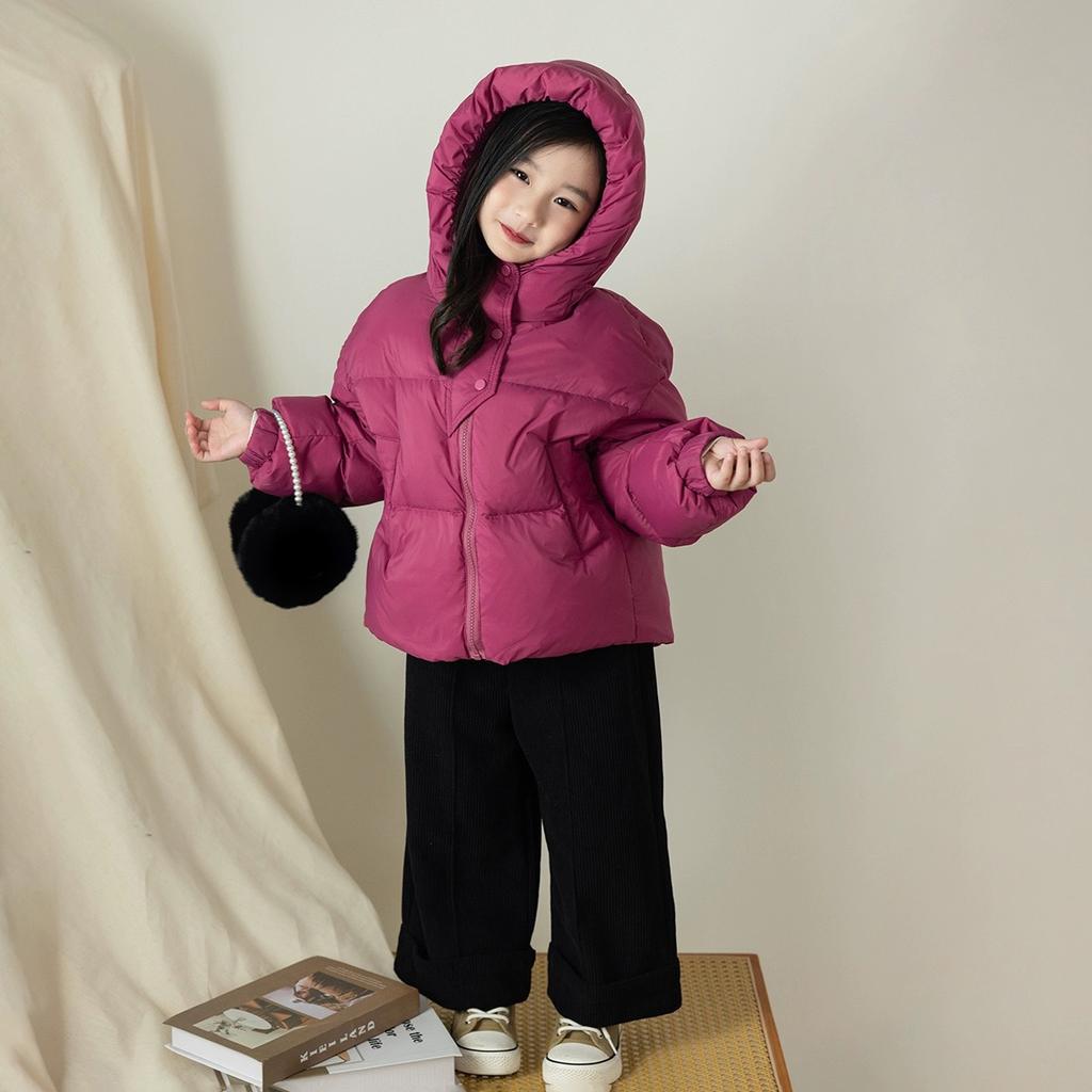 Winter Kids Warm Down Coats Autumn Children Cotton-Padded Jackets Boys Girls Clothing Baby Hooded Outerwear