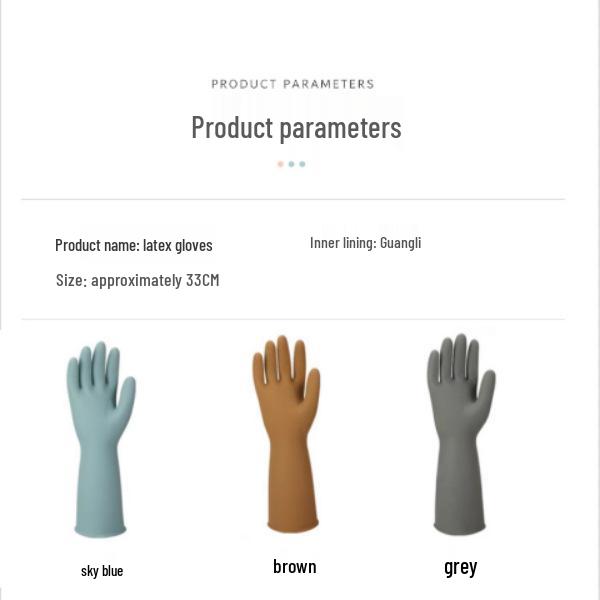 Women's Waterproof Latex Dishwashing Gloves - Durable, Colored for Kitchen, Laundry & Housework Cleaning