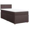Exclusive House - Slatted Bed Base with Mattress Dark Brown 90x190 Cm