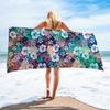 Superfine Fiber Square Beach Towel With 3d Digital Print For Beach Vacation Use