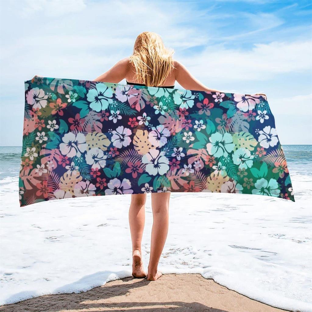Superfine Fiber Square Beach Towel With 3d Digital Print For Beach Vacation Use