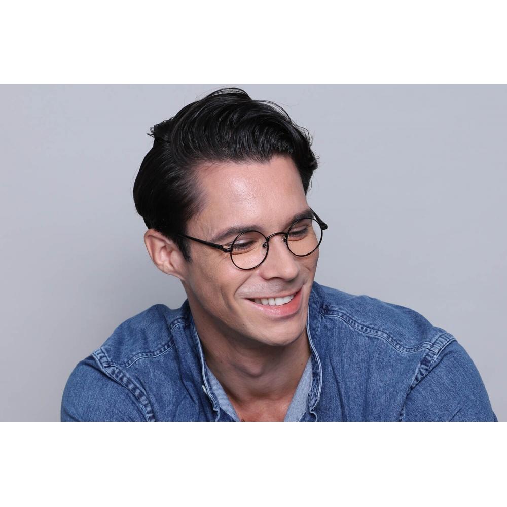 Full Rim Round Black Smartbuy Collection Scout Asian Fit M5 Fashion Unisex Eyeglasses