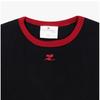 Courage 125jtS017 JS0203 B087 Logo ContraSt Women S Short Sleeve Tee