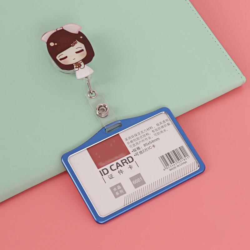 Cartoon Nurse Doctor Hospital Medical Keychains Retractable Brooch Badge Reel Clip ID IC Name Card Holders Gifts