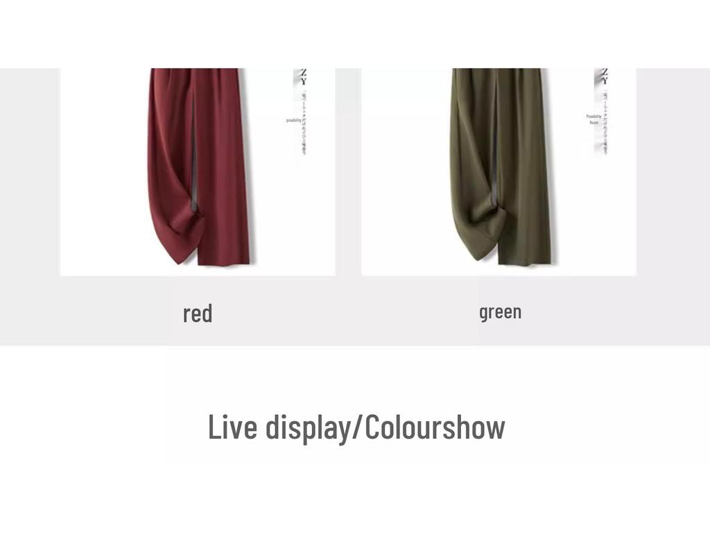 Gray Wide-Leg Casual Pants for Women - 2025 Fashion, Perfect for Autumn & Spring, Straight-Leg & Lazy Style Suit Pants