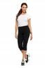 Women's 3/4 High Waist Plus Size Sports Leggings MORAJ XXL black