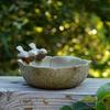 feeder ceramic Aquarium retro finish Bird feeder Ceramic Aquarium Retro Finish Bird Feeder Tray