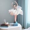 Resin Ballerina Angel Figurine Home Decor Table Centerpiece Ornament For Girls Women Birthday Gift Romantic Nursery Display