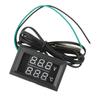 DC4-28V  -40~120℃ Digital Voltmeter Thermometer 0.28" LED Display with 1meter NTC 10K Temp Probe for Car, Motorcycle 5V 12V 24V