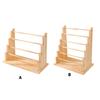 Tiered Stepped Wood Jewelry Holder Rack For Bracelet Necklace Storage Wooden Construction Wrist Accessories Holder