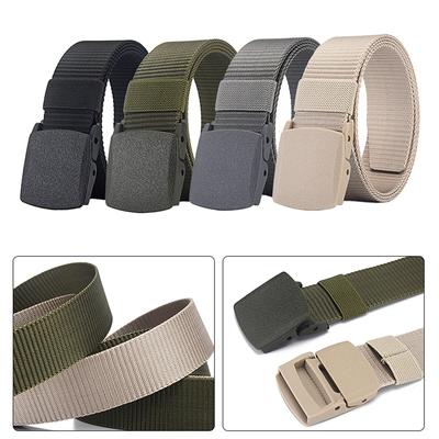 150Cm Men'S Military Automatic Buckle Nylon Belt Outdoor Hunting Multifunctional Tactical Canvas High Quality Belt Dropship