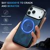 PU Leather Magnetic Phone Case for iPhone 17 16 15 14 13 11 17Pro Pro Max Plus Air 16E Mini MagSafe Wireless Charging Cover