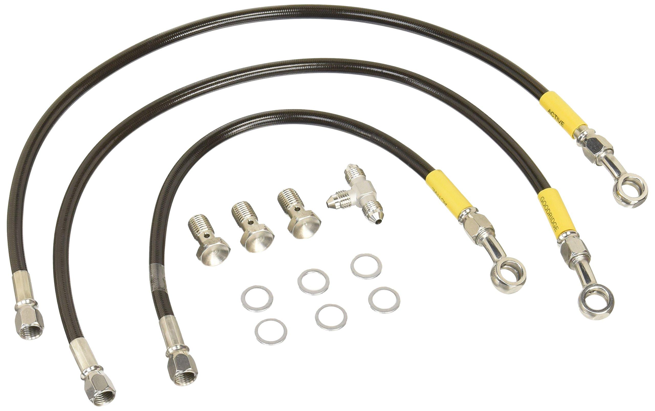Build a line Front brake hose stainless steel fitting Smoke
