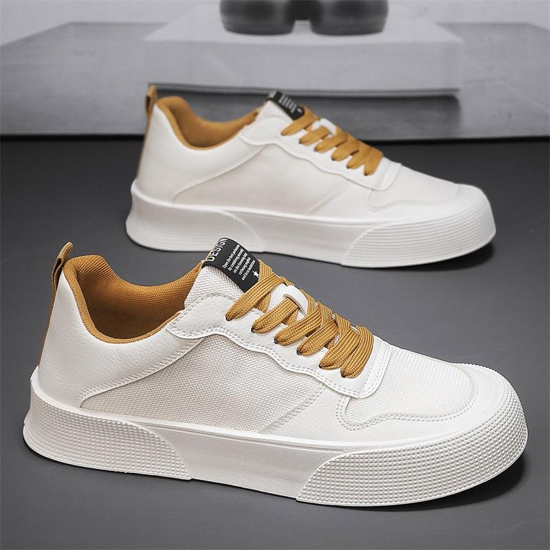 Men Sneaker Four Seasons Fashion British Style Flat Bottom Casual Shoes Male Lace Up Platform Running Shoes Tenis Masculino
