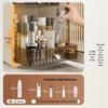 High-Capacity Dustproof Makeup Organizer for Skincare & Lipstick Storage