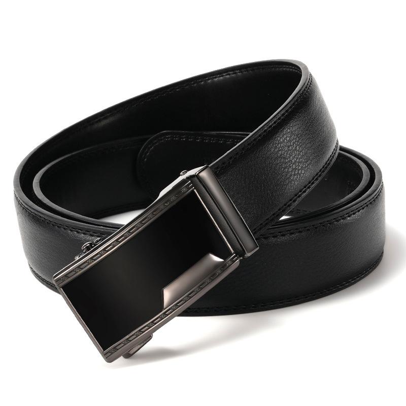 Men'S New Belt Automatic Buckle Cowhide Belt Business Leisure Trend Young And Middle-Aged Belt