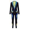 Peacock Feather Printing Sexy Slim Bodysuit Skinny Carnival Cosplay Costumes Fancy Outfit Catsuit Overalls