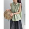 Then, Cool Lyocell, Korean Design Sense, Back Buckle Sleeveless Shirt, Women's Slim Vest Top H