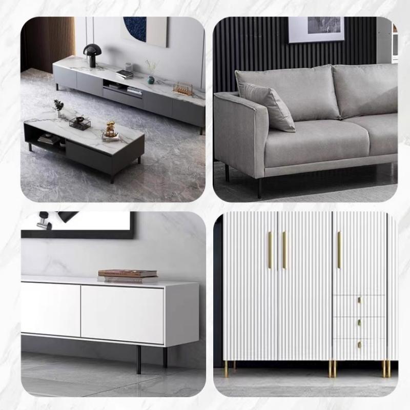 4PC Stainless Steel Reinforced Middle Legs, Sofa Legs, TV Cabinet Support Feet, Bathroom Cabinet Feet,metal Furniture Adjustable