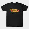 Asian Size Men Black Print T-shirt Dump Him No-Cut Print Cotton Tshirt