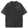 Mens Vintage Oversized Washed TShirt Cotton He Is Risen Easter Faith Tee