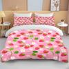 Sweet Strawberry Print Bedding Set Duvet Cover 1 Duvet Cover 2 Pillowcases Adult And Kids Bedding Set Luxury Queen Bedding Set