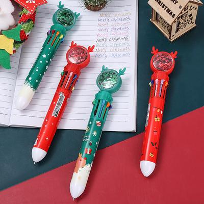 1PCS Cartoon Christmas Color Pen