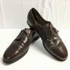 Vintage Suisse Model Size 12E Large Fit Wingtip Business Shoes Brown Men's