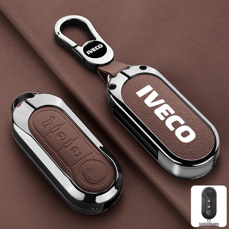 Iveco Ousheng 2021 Car Key Case: Modified Remote Key Protective Bag with Buckle