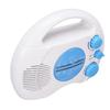 Shower Radio Water Proof Adjustable Volume AM FM Bathroom Radio Portable Easy Tuning Blue