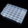 Transparent Plastic Compartment Storage Box
