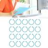40 Pcs   Rings Multifunction Multiple Colors Round Hole Loose Lf Paper Single Rings
