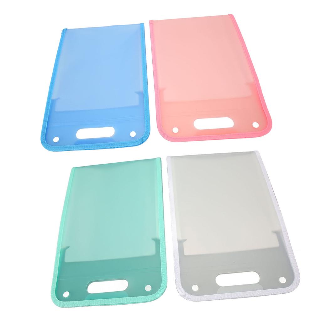 2pcs Vertical File Folders 13 Pockets Large Capacity  Document Folder Portable Plastic File Organi