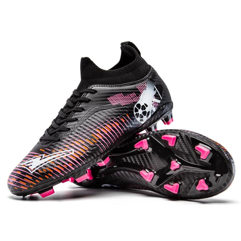 New High Spike Football Shoes for Teenagers FG/AG Men's and Women's Adult Grass Competition Training Shoes