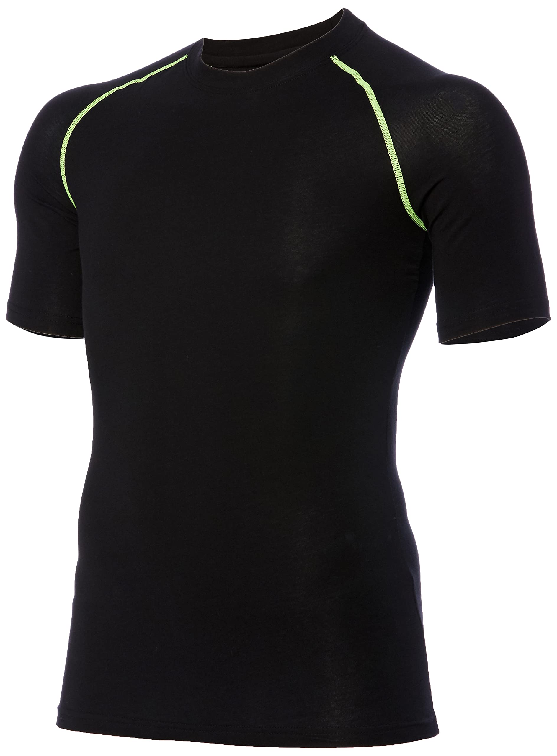 

Short Sleeve Cool Cotton Compression 3L [Murakami Hifuku] Men s Undershirt, 87-Lime Yellow,