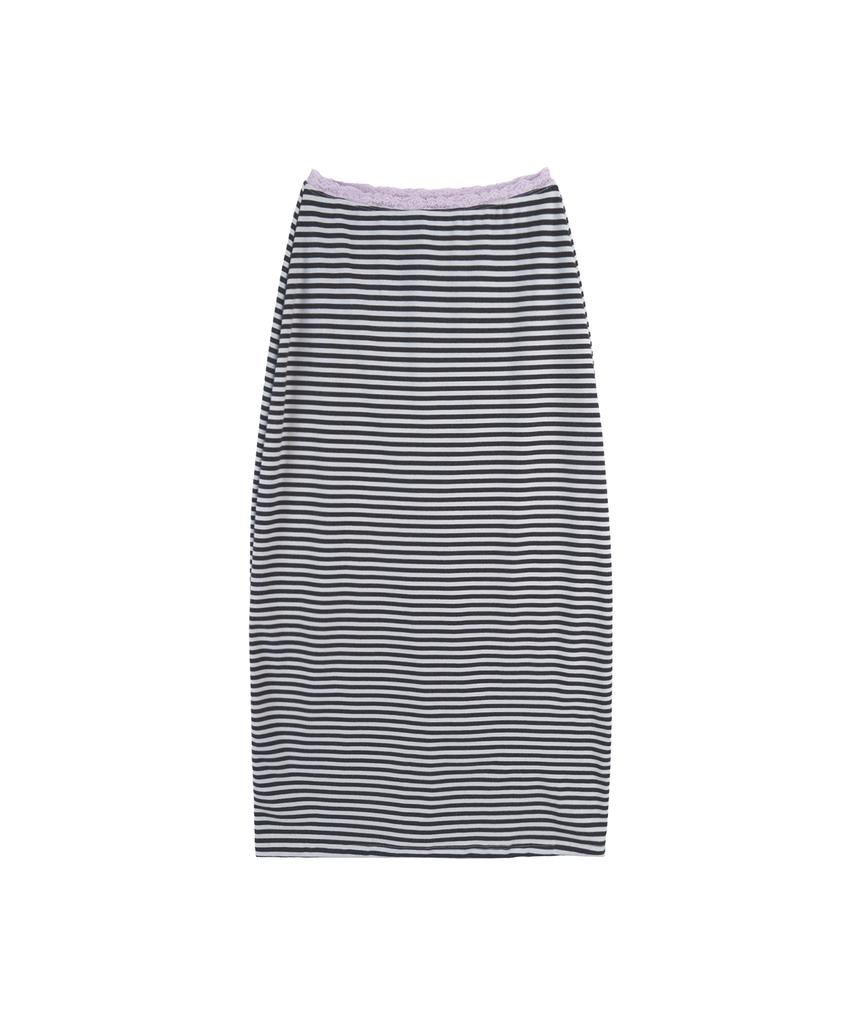 High School Disco Fog Stripe Skirt